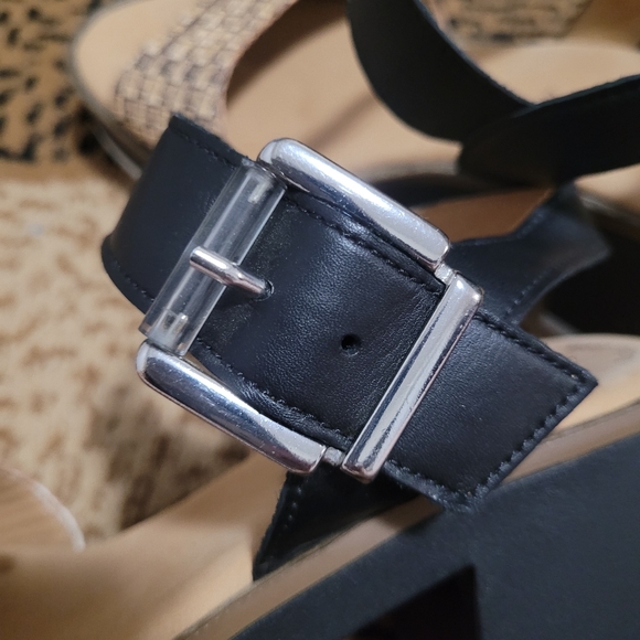 Gabor Platform Sandals with Velcro straps size US 7 - Picture 8 of 14